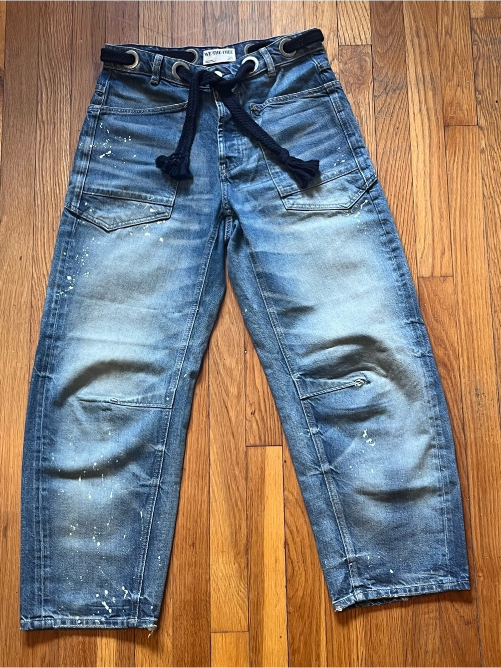 Free People Barrel Jeans